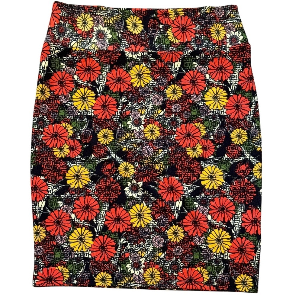 LuLaRoe "Cassie" pencil skirt, steel blue